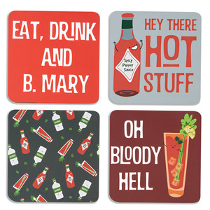 Bloody Mary by Late Night Last Call - 4" Coaster Set with Box (4 Piece)