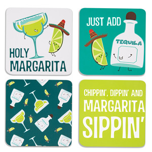 Margarita  by Late Night Last Call - 4" Coaster Set with Box (4 Piece)