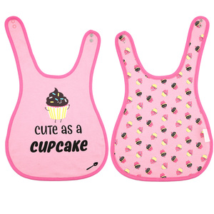 Cupcakes by Late Night Snacks - Pink Reversible Bib 6 Months - 3 Years