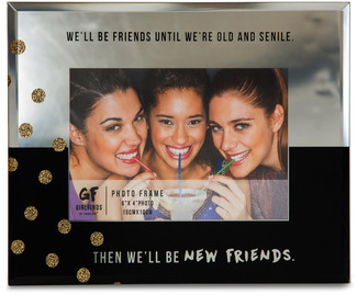 New Friends by Girlfinds - 7" x 9" Mirror Photo (4" x 6") Frame