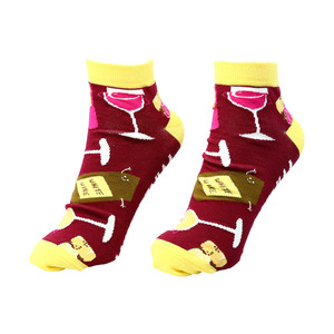 Wine by Late Night Last Call - Cotton Blend Ankle Socks