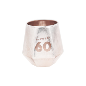 Cheers to 60 by Happy Confetti to You - 3 oz Geometric Shot Glass