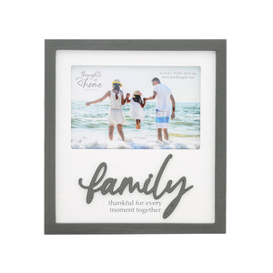 Family by Thoughts of Home - 7.75" x 8.25" Frame (Holds 6" x 4" Photo)