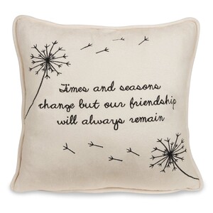 Friendship by Dandelion Wishes - 12" Micro Suede Pillow