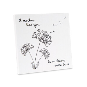 Mother by Dandelion Wishes - 5" x 5" Canvas Plaque