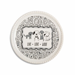 Live Love Woof by It's Cats and Dogs - 3.75" Coaster Cap