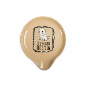 Dog Licked the Spoon by It's Cats and Dogs - 5" Spoon Rest