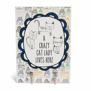 Crazy Cat Lady by It's Cats and Dogs - 5" x 7" Wall Hooks