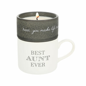 Aunt by Filled with Warmth - Stacking Mug and Candle Set
100% Soy Wax Scent: Tranquility