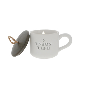 Enjoy Life by Filled with Warmth - 2 oz Mini Mug 100% Soy Wax Candle
Scent: Tranquility