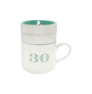 30 by Filled with Warmth - Stacking Mug and Candle Set
100% Soy Wax Scent: Tranquility