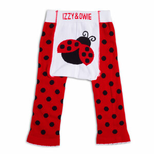 Red and Black Ladybug by Izzy & Owie - 6-12 Month Baby Leggings