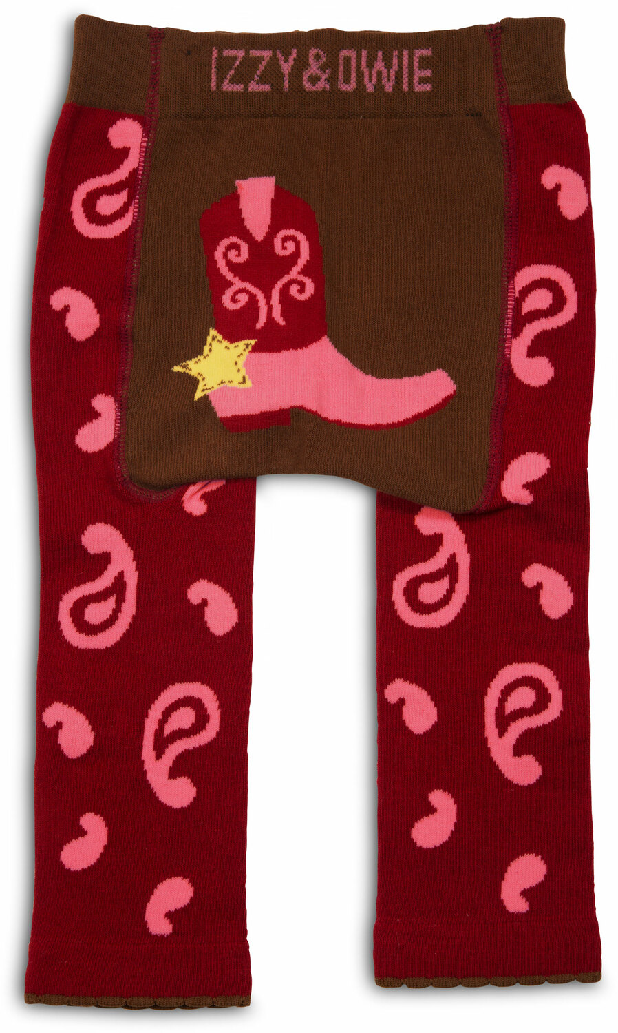 Red and Pink Cowgirl by Izzy & Owie - Red and Pink Cowgirl - 6-12 Month Baby Leggings