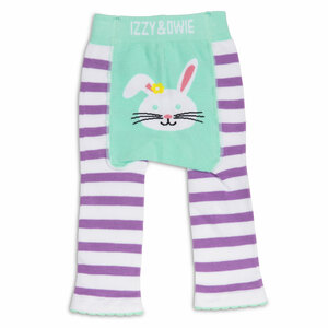 Blue and Lavender Bunny by Izzy & Owie - 12-24 Months Baby Leggings