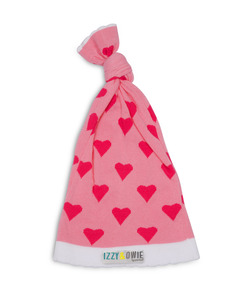 Pink Heart  by Izzy & Owie - One Size Fits All Baby Hat
