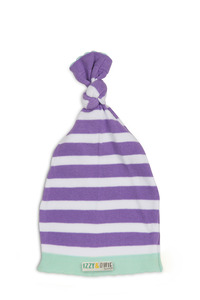 Blue and Lavender Stripe by Izzy & Owie - One Size Fits All Baby Hat