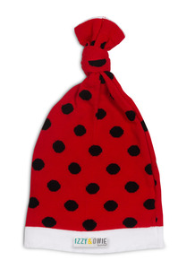 Red and Black Polka Dot by Izzy & Owie - One Size Fits All Baby Hat