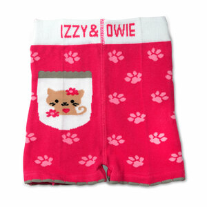 Pink Kitty by Izzy & Owie - 6-12 Months Baby Shorts