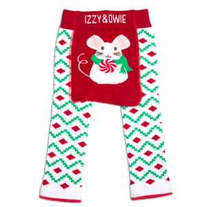 Christmas Mouse by Izzy & Owie - 6-12 Months Baby Leggings