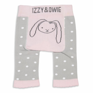 Soft Pink Bunny by Izzy & Owie - 0-6 Months Baby Leggings