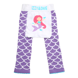 Purple Mermaid by Izzy & Owie - 6-12 Months Baby Leggings