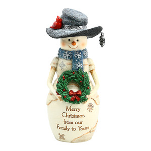 Christmas Family by The Birchhearts - 6" Snowman with Wreath