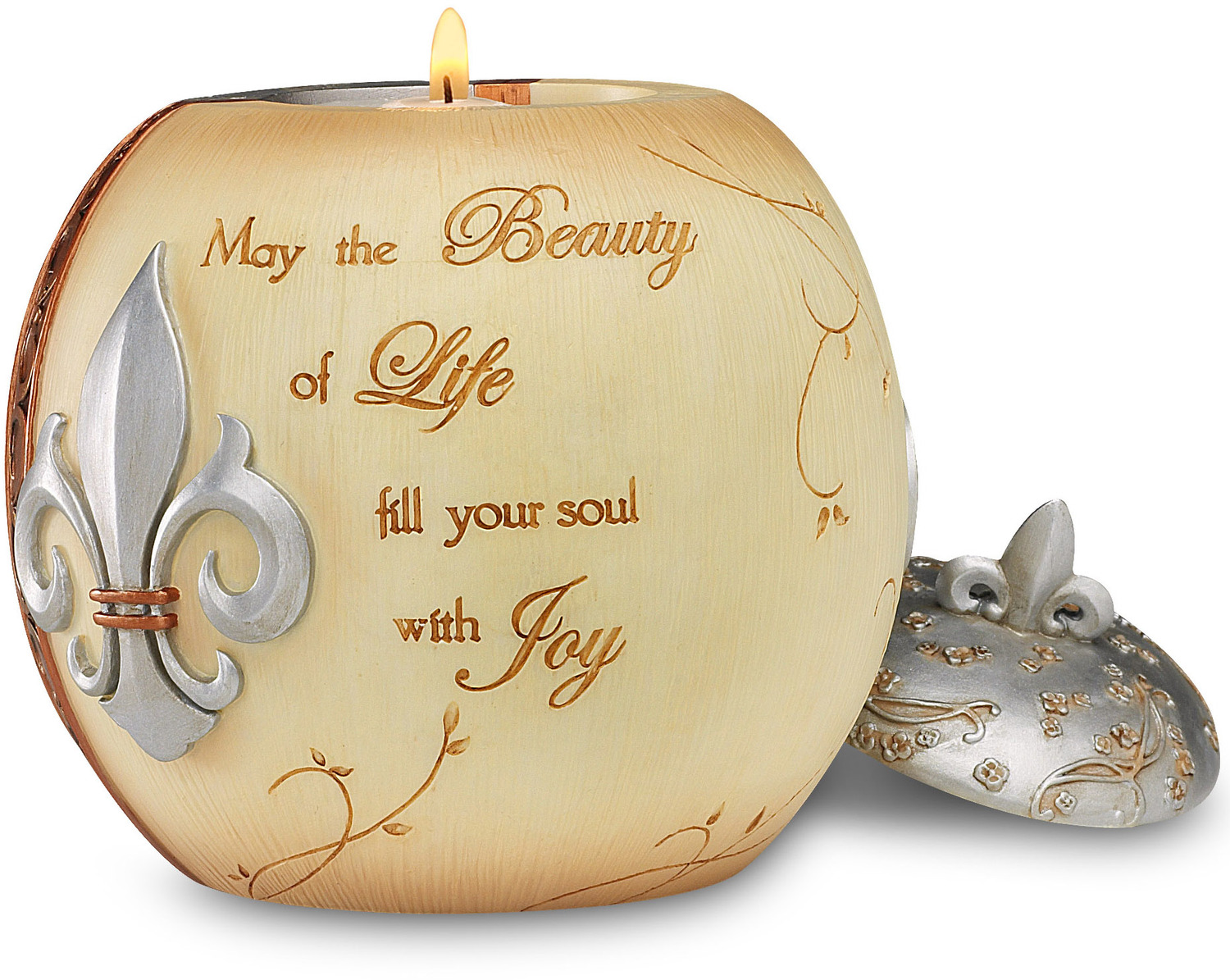 Beauty of Life by Elements - Beauty of Life - 4.25" Tealight Holder
