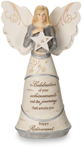 Retirement by Elements - 6.5" Angel Holding Star