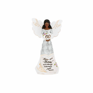 EBN 60th Birthday by Elements - 6" EBN Angel Holding Heart