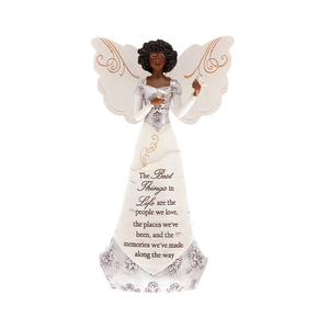 EBN Best Things in Life by Elements - 8" EBN Angel Holding Butterflies