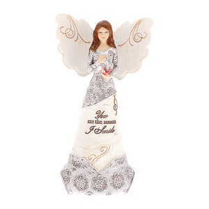 Smile by Elements - 6" Angel Holding Butterfly