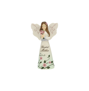  Mother by Elements - 5" Angel Holding Daisies