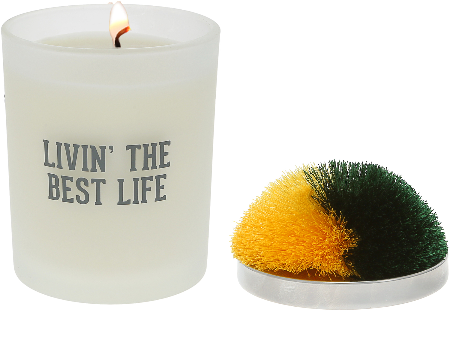 Best Life - Green & Yellow by Repre-Scent - Best Life - Green & Yellow - 5.5 oz - 100% Soy Wax Candle with Pom Pom Lid
Scent: Tranquility