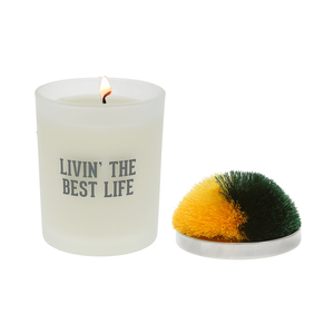 Best Life - Green & Yellow by Repre-Scent - 5.5 oz - 100% Soy Wax Candle with Pom Pom Lid
Scent: Tranquility