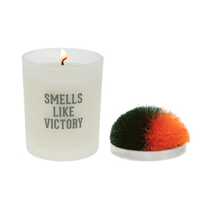Victory - Green & Orange by Repre-Scent - 5.5 oz - 100% Soy Wax Candle with Pom Pom Lid
Scent: Tranquility