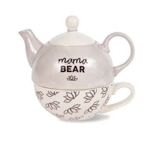 Mama Bear by Mom Life - 15 oz Teapot & 8 oz Cup