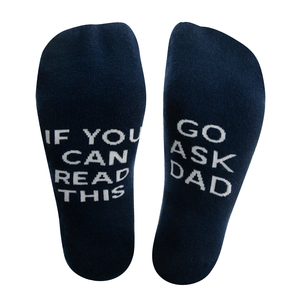 Ask Dad by Mom Life - Ladies Cotton Blend Sock
