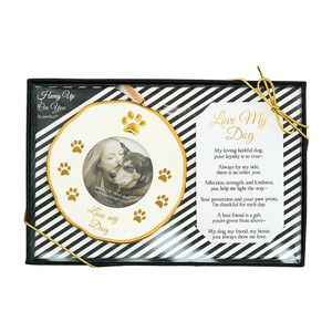 Dog by Hung Up on You - 4" Photo Frame Ornament
