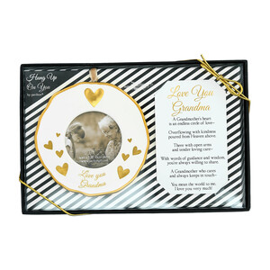 Grandma by Hung Up on You - 4" Photo Frame Ornament
