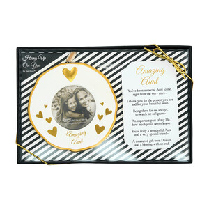 Aunt by Hung Up on You - 4" Photo Frame Ornament
