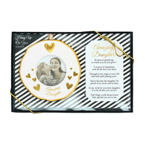 Daughter by Hung Up on You - 4" Photo Frame Ornament
