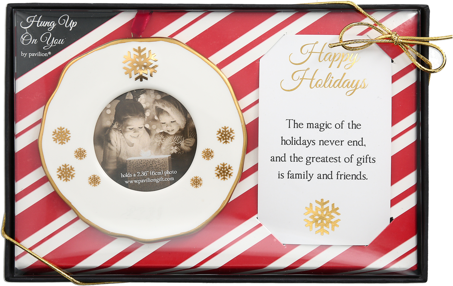 Snowflakes by Hung Up on You - Snowflakes - 4" Photo Frame Ornament
