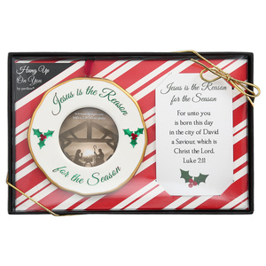 Jesus by Hung Up on You - 4" Photo Frame Ornament
