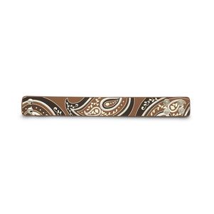 Brown & Silver Paisley by LAYLA - 8.75" Leather Bracelet