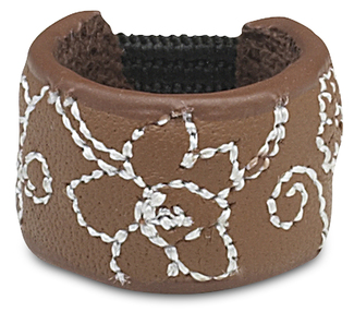 Brown Floral by LAYLA - Leather Ring