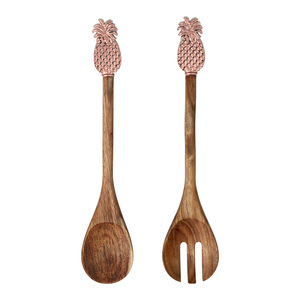 Pineapple by Hostess with the Mostess - 13" Acacia 2 Piece Utensil Set