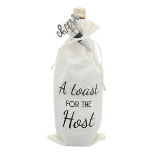 Toast For The Host by Hostess with the Mostess - 13" Wine Gift Bag Set