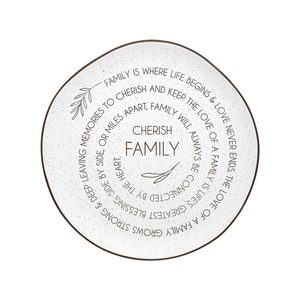 Cherish Family by Hostess with the Mostess - 10.5" Ceramic Plate