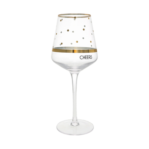 Cheers Dots by Hostess with the Mostess - 17 oz Wine Glass