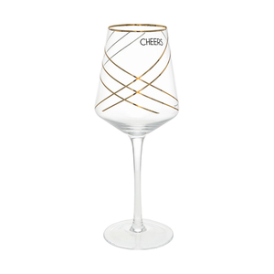 Cheers Crosshatch by Hostess with the Mostess - 17 oz Wine Glass